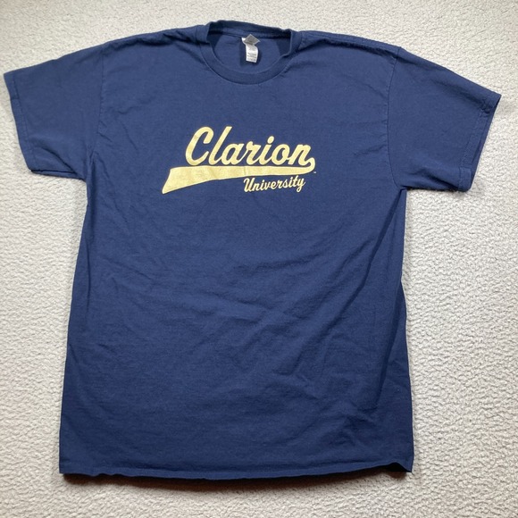 Gildan Other - Clarion University T Shirt Adult Large Blue Short Sleeve Golden Eagles College